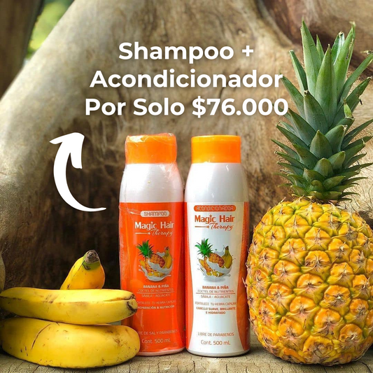 COMBO Magic Hair Shampoo + Acondicionador | Piña & Banana